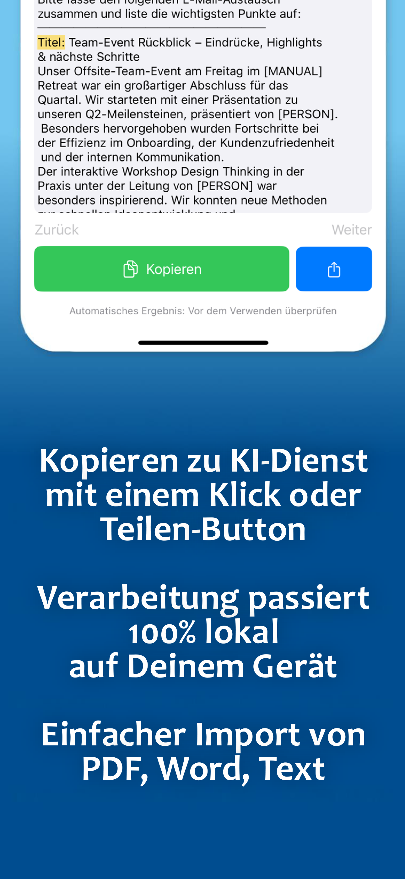 PDF-Import-Funktion