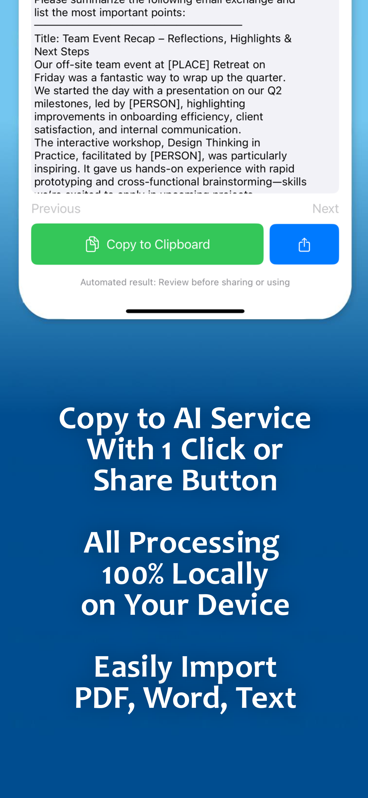 PDF Import Feature